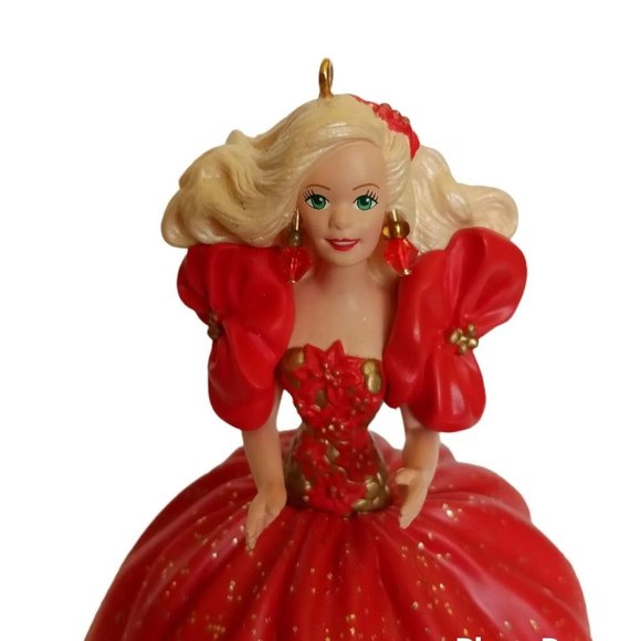 Hallmark HOLIDAY BARBIE Ornament vintage 1993 QX5725 Collector's Series In Box - Picture 6 of 9